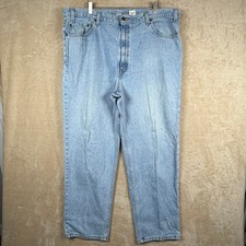 Vintage Levis 540 Relaxed Fit Jeans Mens Brown Tag 44x30 Light Wash USA Made