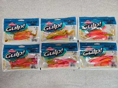 6 Packs, Berkley Gulp Surf Bytes Baitfish 3'' Pink Fuze #1573116, NEW