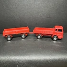 Matchbox Lesney Superfast Mercedes Red Truck and Trailer Number 1 & 2