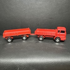 Matchbox Lesney Superfast Mercedes Red Truck and Trailer Number 1 2