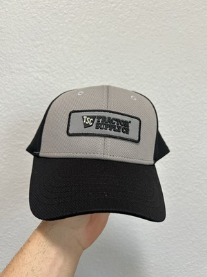#ad Tractor Supply Co. TSC Adult Adjustable Mesh SnapBacks Hat Cap Gray Black $20.00