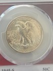 1945-S 50c Walking Liberty Half Dollar Silver PCGS MS66 Some Toning!  — photo 3
