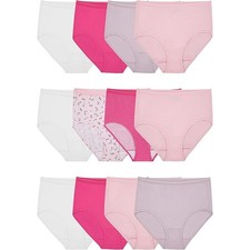 New 12 Pack Fruit of the Loom Womens Size 7 Tag Free 100 Cotton Panties