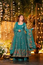 Latest Collection Crunchy Silk Kurta Palazzo With Dupatta For Women