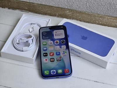 Apple iPhone 16 Plus 128 GB Ultramarine - 100% , Neuwertig, OVP, Restgarantie