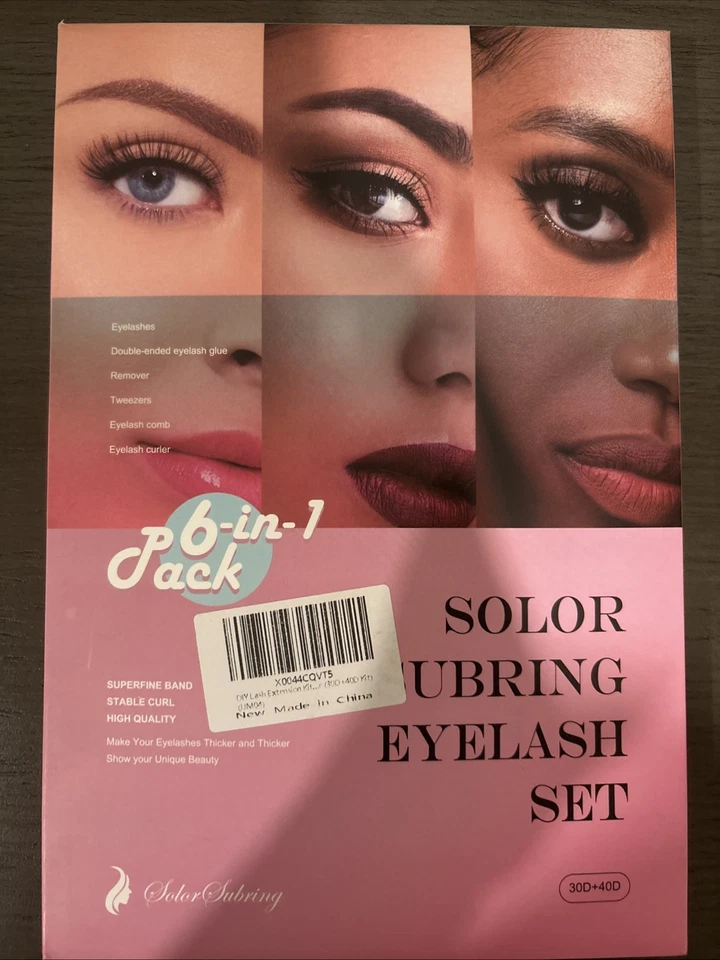 Kit de extensión de pestañas hágalo usted mismo, kit 30D-40D sin pegamento Foto 2 de 4