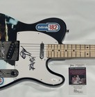 TRAVIS BARKER MARK HOPPUS SIGNED GUITAR BLINK 182 ENEMA OF THE STATE JSA COA — photo 2