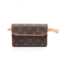 Louis Vuitton Pochette Florentine Waist Bag Body Bag PVC Coated Canvas Leather M