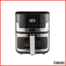 Friggitrice ad Aria 5.5 Litri Acciaio Antiaderente Display Timer ZEPHIR zhc55s