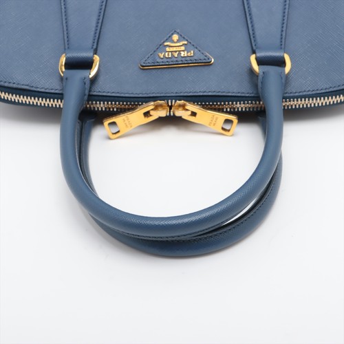 Prada Saffiano Lux Leather 2 Way Handbag Blue BL0837 - Picture 5 of 19
