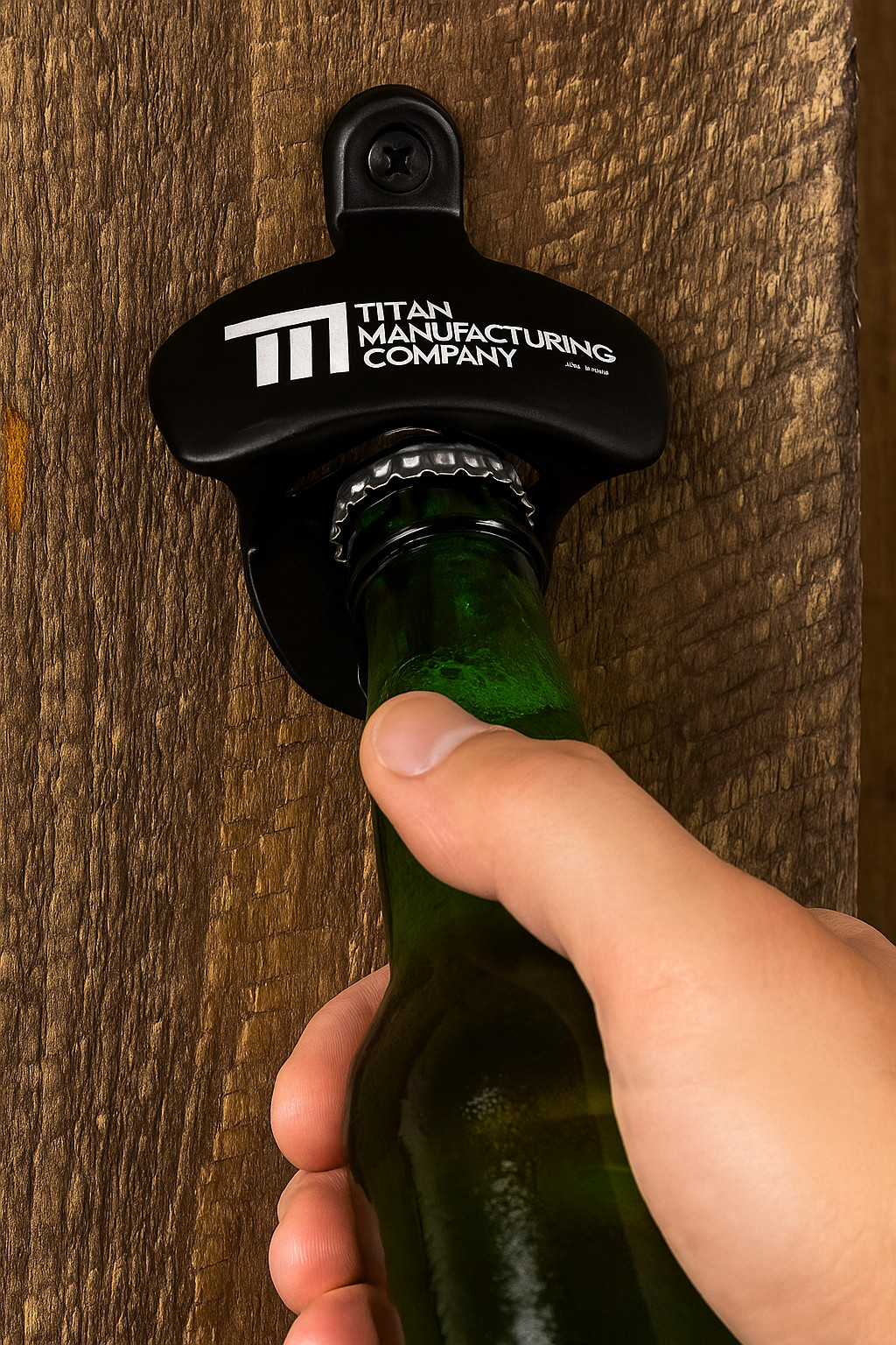 2 - PACK Limited Edition Titan Wall Mount Bottle Opener vintage screw in table