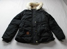 London Fog Girl's Heavyweight Faux Fur Trim Fleece-Lined Jacket CN6 Black Medium