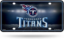 Tennessee Titans Metal Auto Tag License Plate, Logo Design, 12x6 Inch