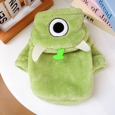 Short Flannel Halloween Costume Autumn Winter Outfit for Small Dog Cat Puppy