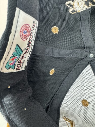 Vintage Duke Hat Corduroy Top of the World Spell Out Strapback 90s Blue Devils - Picture 9 of 12