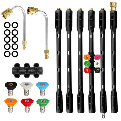 Upgrade Pressure Washer Extension Wand,Power Washer Lance with 7 Spray Nozzle...