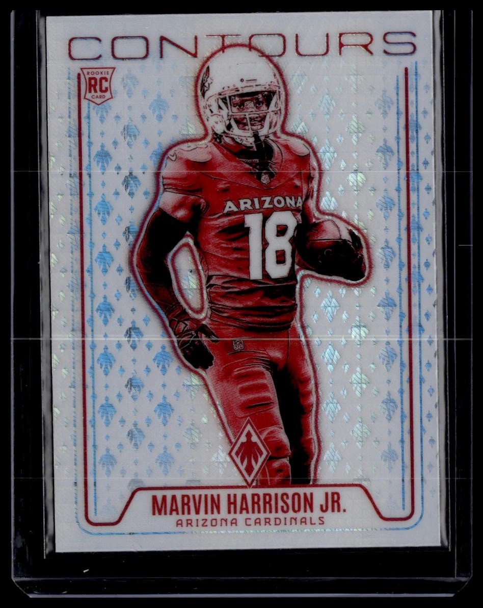 2024 Panini Phoenix #CON-MHJ Marvin Harrison Jr. Contours Hyper