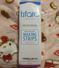 Tifara Beauty Pro Facial Body Waxing Strips 200 Non-Woven Wax-Free NEW NIP