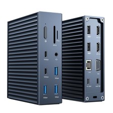 USB C Docking Station Dual Monitor Laptop Docking Station 16-IN-1with 2 HDMI ...