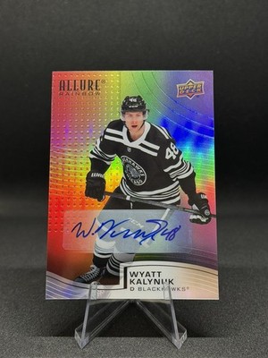 2021-22 Upper Deck Allure Rainbow Full Autographs Wyatt Kalynuk #R-18 Blackhawks