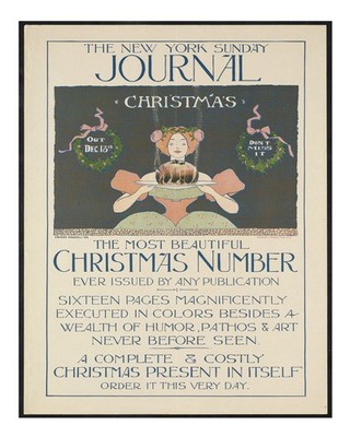 Vintage Weihnachtswandkunst � Illustration aus dem New York Journal Ch