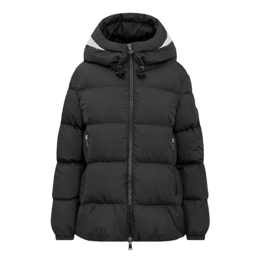 Moncler 23FW DRAA Logo Patch Giacca Imbottita con Cappuccio Nero 1A000 54A81 999