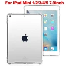 For iPad Mini 1 2 3 4 5 Generation 7.9" TPU Silicone Shockproof Cover Clear Case