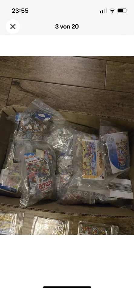 Ü-Ei Maxi Konvolut - 8,1 kg & Figuren 60x Plüsch, Puzzle 1994 + Beipackzettel - Bild 3 von 4