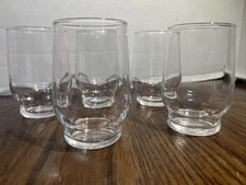 Set Of 5 Juice Glasses Clear 3.5”