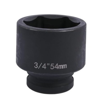 3/4'' Drive Impact Socket，6-Point Chrome Molybdenum Steel for Heavy-Duty 54mm