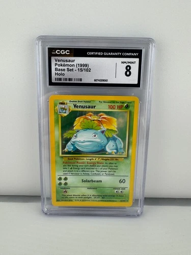 Venusaur Holo 1999 Base Set Pokémon CGC 8