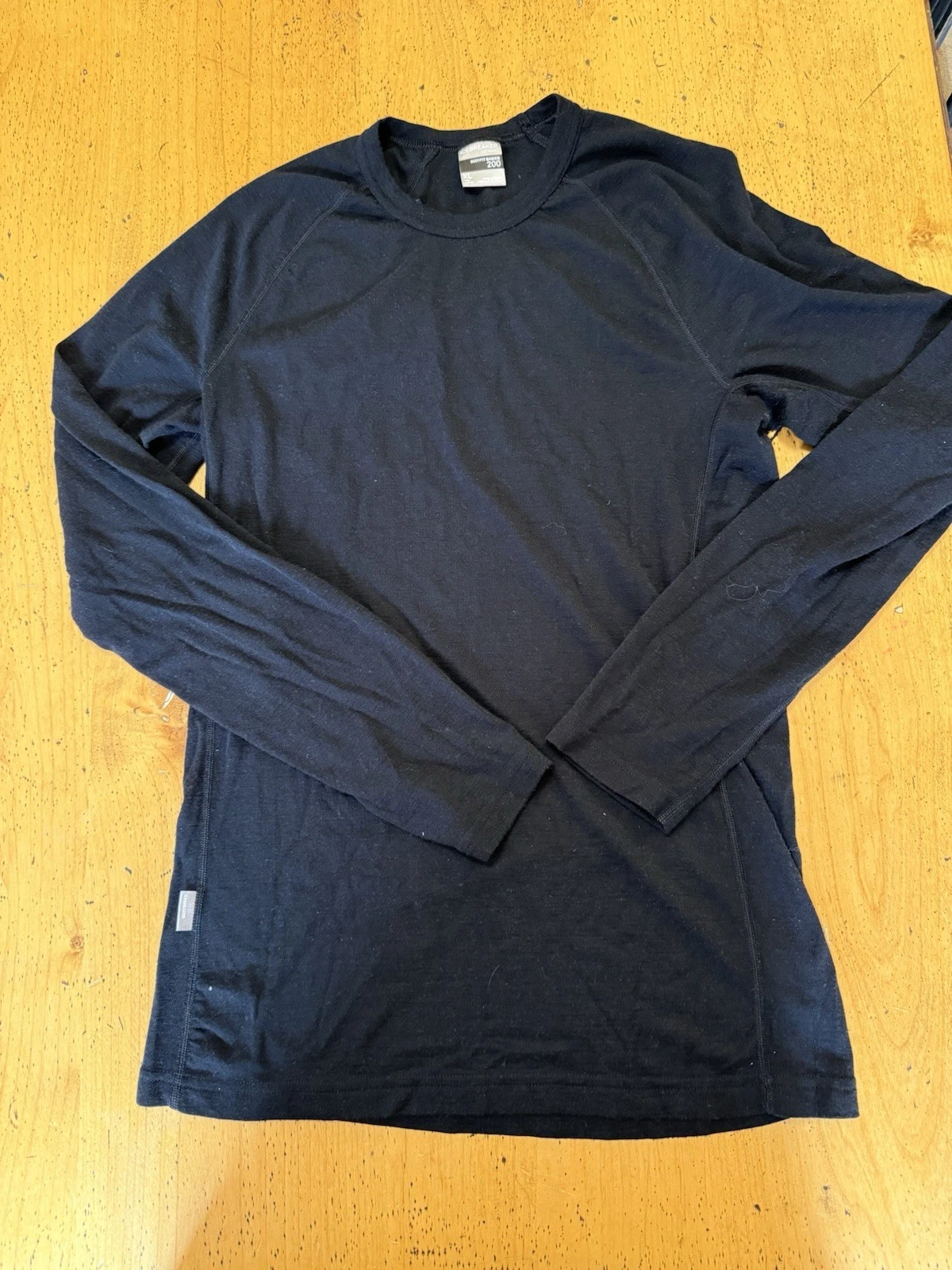 Icebreaker Merino Bodyfit Basics 200 Base Layer Top Size XLarge Active Outdoors