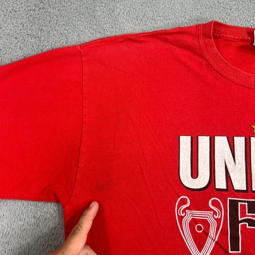 Vtg Soccer Shirt XL 2008 Manchester United MU Final Moscow Champions League - Picture 2 of 13