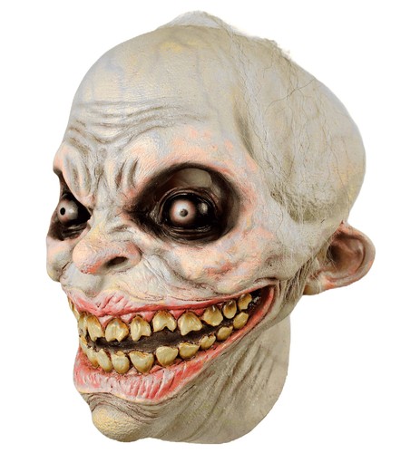 Abigail Creepypasta Horror Evil Monster Adult Mens Costume Overhead Mask & Hair - Picture 2 of 4