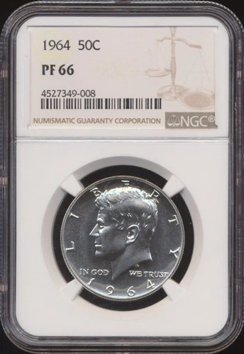 1964 Kennedy Half Dollar NGC PF 66