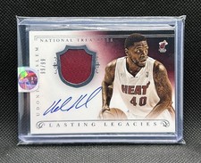2013 Panini National Treasures 99/99 Udonis Haslem Lasting Legacies Patch Auto