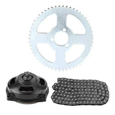  Motorcycle Sprocket Chain Kit, Drive System T8F Chain & 6T & Rear Sprocket 