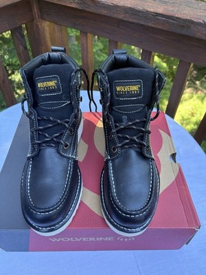 Wolverine Men's Loader 6'' Moc Toe Wedge Boot, Size 9.5EW Soft Toe.