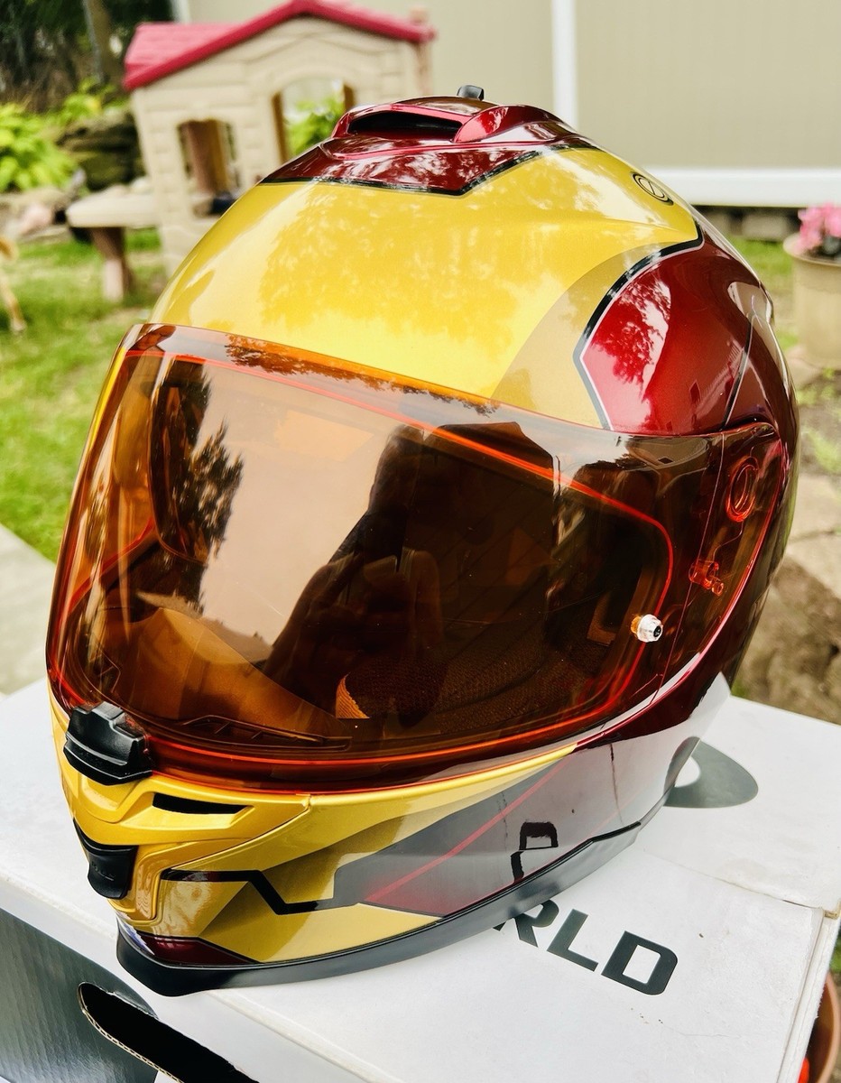 HJC IS-17 Marvel “Iron Man” Full Face Helmet/OEM Box, Visors, Bag