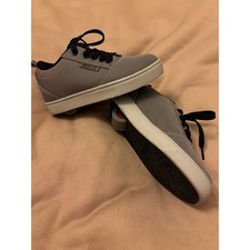 Heelys Kids Gray Black Canvas Roller Skate Shoes Size 13C YTH13C