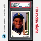 1989 UPPER DECK #1 KEN GRIFFEY JR. RC ROOKIE PSA 5