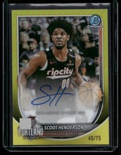 2025 Bowman Scoot Henderson Auto Refractor /75