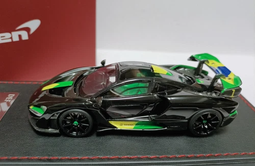 1/43 McLaren Senna Black Brazilian Flag Edition Resin Modell - Bild 3 von 9