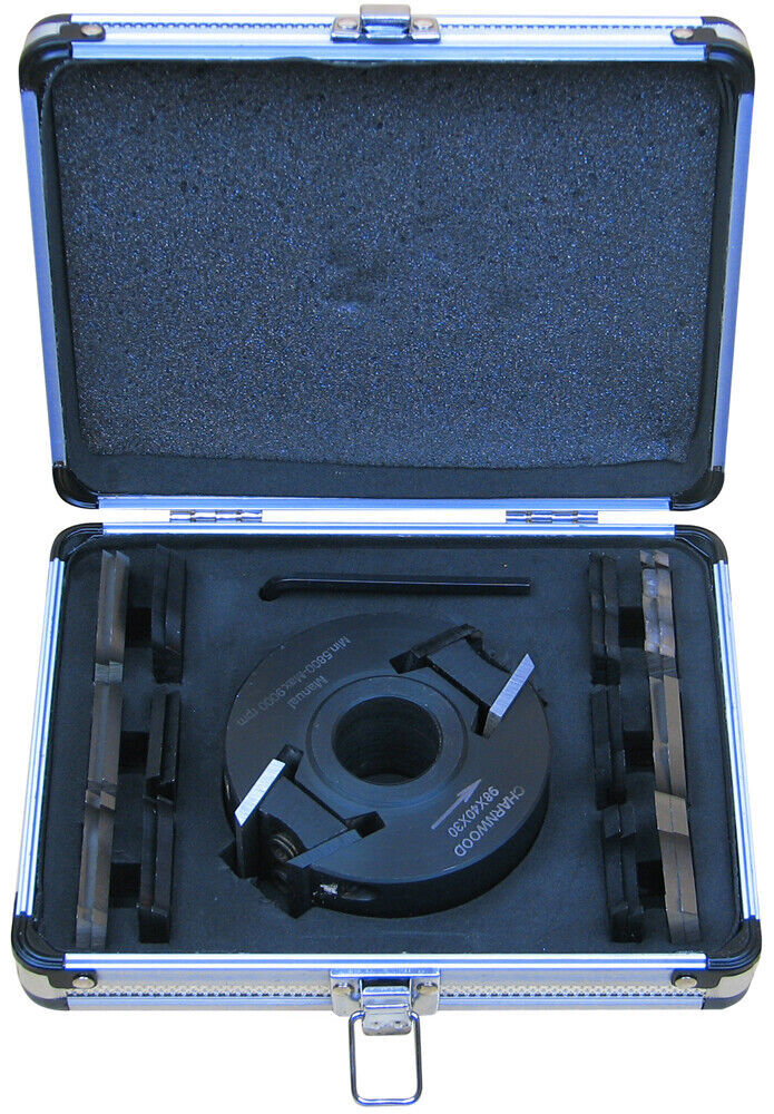 CHARNWOOD CB9830 Spindle Moulder Cutter Block Set, 30mmx98mmx40mm