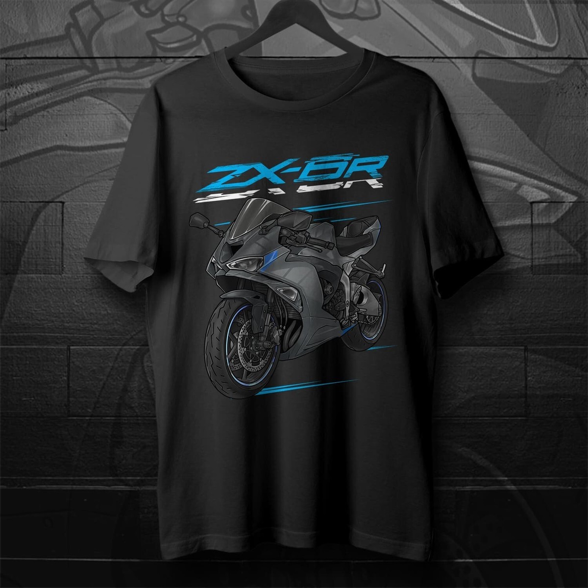 トップス t@k Kawasaki Ninja ZX-6R 2024-2025 T-Shirt, Motorcycle Tee for Riders