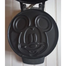 Disney DCM-1 Mickey Mouse Electric Waffle Maker Tested Working