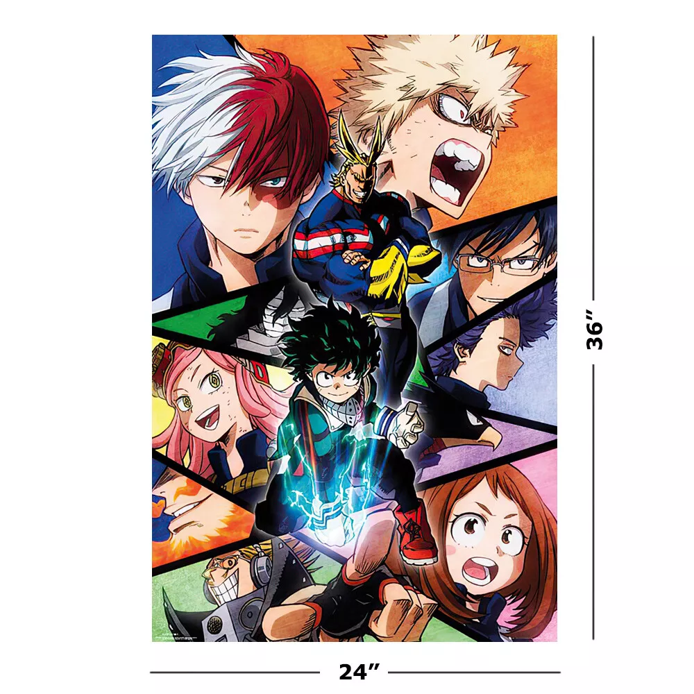 My Hero Academia - Manga / Anime TV Show Poster / Print (Characters)