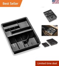 Durable Plastic Multipurpose Organizer Tray with Sliding Top - 23 Compartments