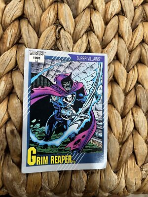GRIM REAPER 1991 MARVEL SUPER-VILLAINS CARD #63