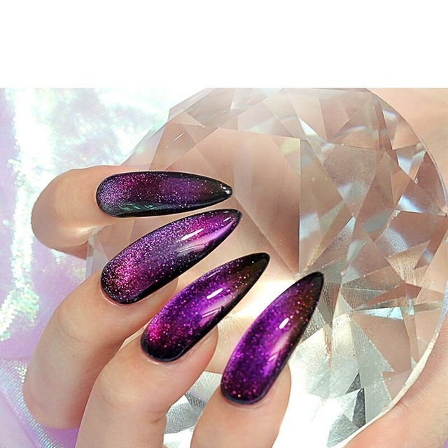 9D Galaxy Cat Eyes Led Gel Nail Polish Chameleon UV Varnish